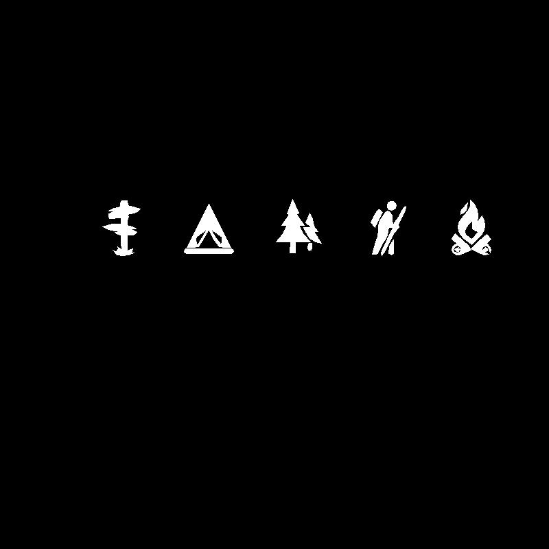 Cute And Interesting Car Sticker Decals Camping Icons Vinyl Art Sticker Rear Window Decor Car Sticker