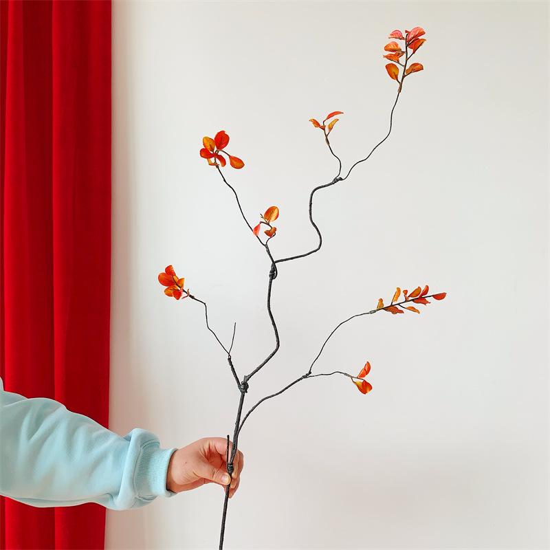Persimmon Fruit Flower Arrangement: New Year's Dried Floral Decoration