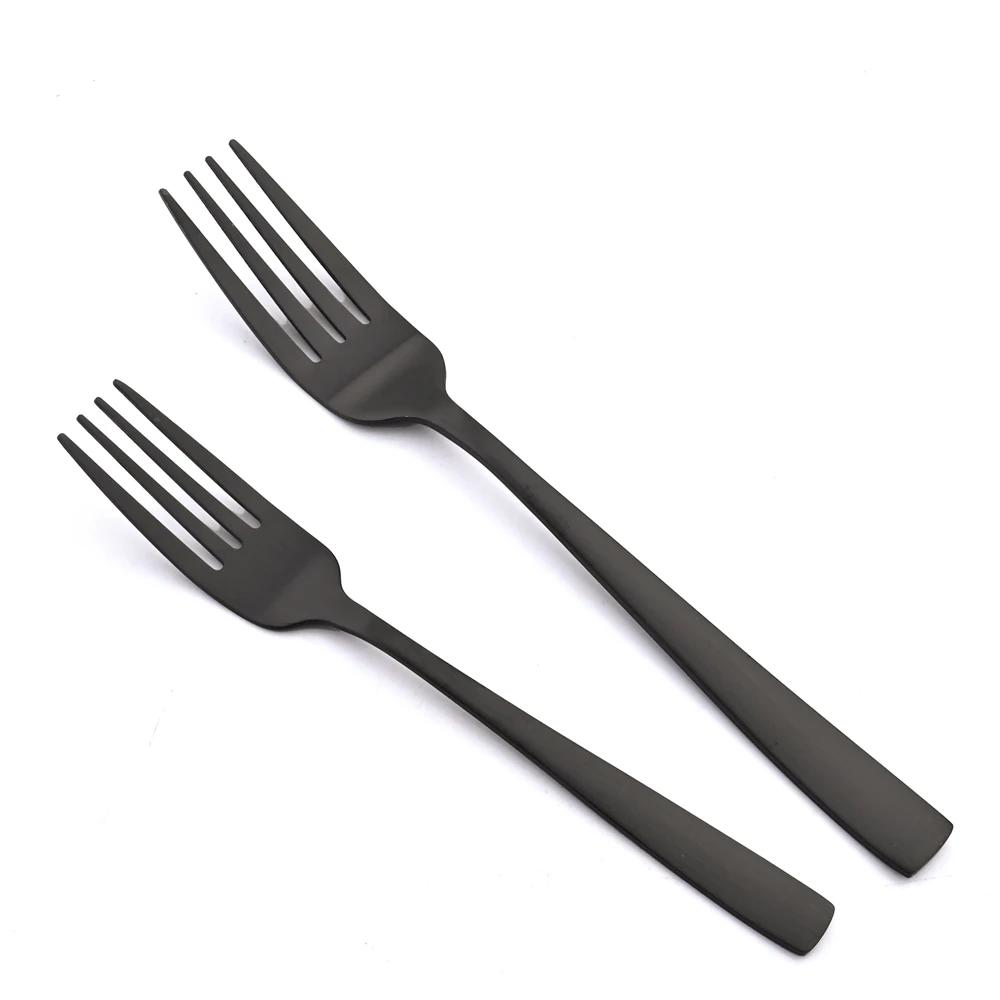 24Pcs Stainless Steel Tableware Set Western Dinnerware Sets Knife Forks Tea Spoons Cutlery Fork Flatware Matte Kitchen