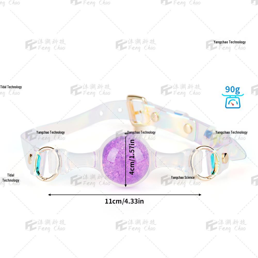 Silicone Bondage Aurora Ball Gag: Deep Throat Flirting Plug for Women - Alternative Erotic Product