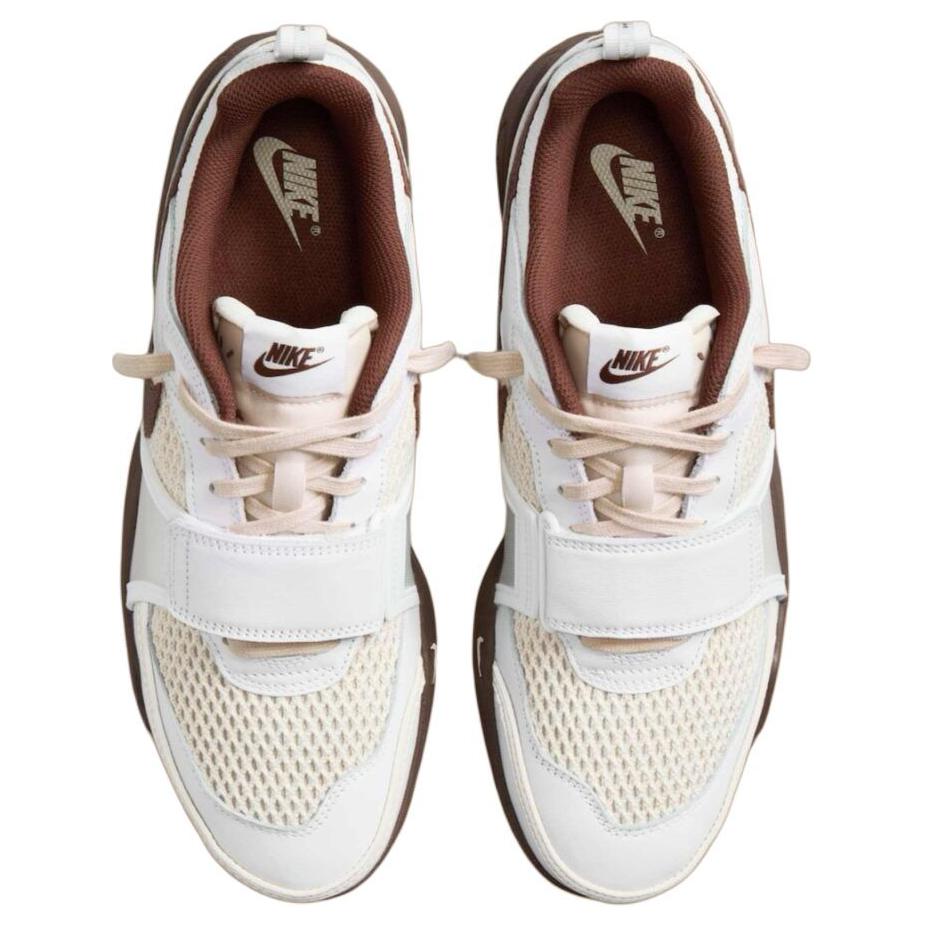 Travis Scott X Nike Zoom Field Jaxx Light Chocolate Unisex Sneakers White HQ3073-100