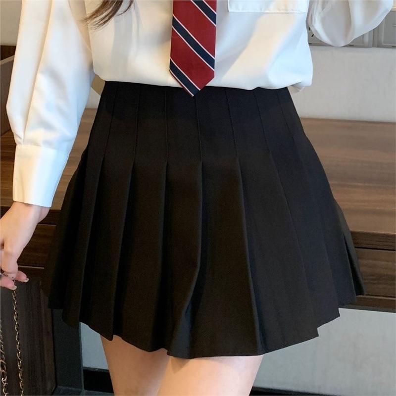 Damen Weißes JK Preppy Style Knitterarmes Hemd-Set: Lang- & Kurzärmlig, Herbst/Winter Studentenuniform Unterbekleidung