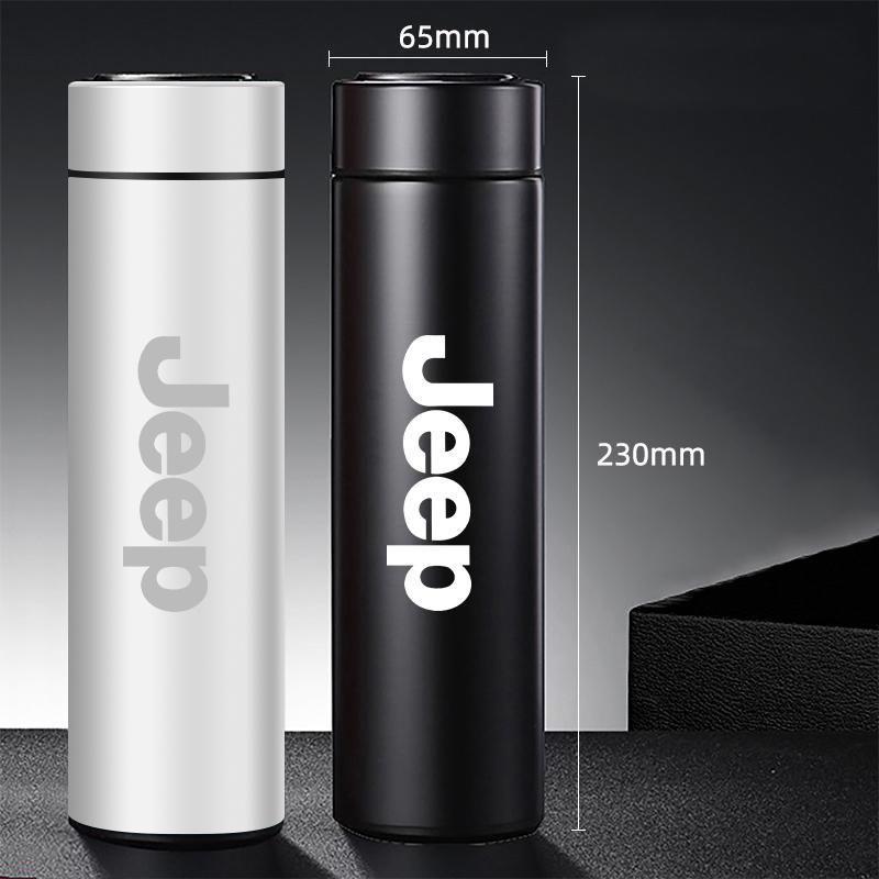 CROAHV1 500ml Thermos Mug Stainless Steel Insulated Cup For Jeep Renegade Wagoneer Avenger Recon Wrangler JK Gladiator Compass Grand