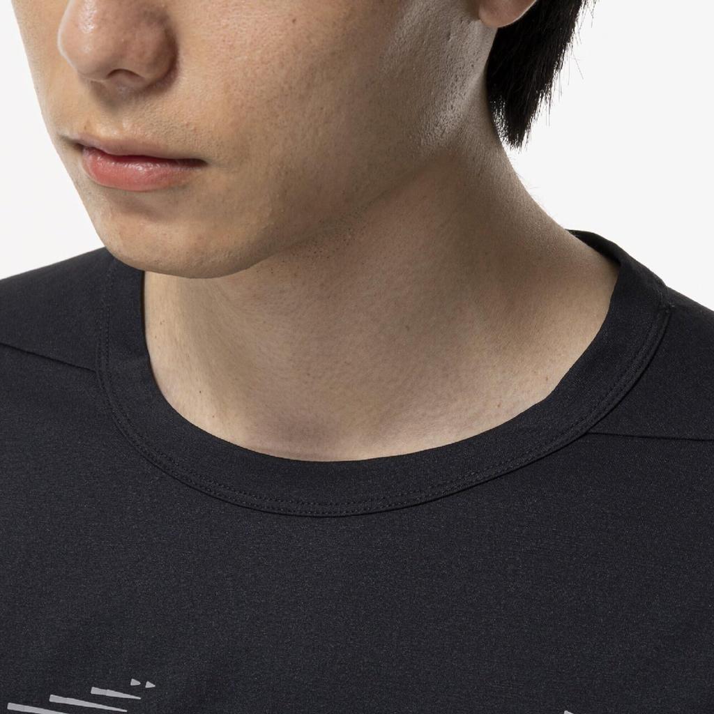 Training Stretch Soft Dry UV Black X XL Wear, T-shirt, Sweat-wicking, Quick-drying, Protection, 32MAD026, Men's, Gray,