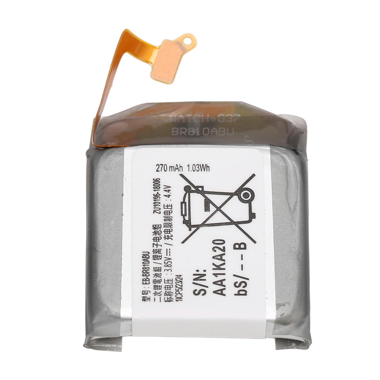 

EB BR810ABU сменная батарея для Galaxy Watch Gear S4 42 мм SM R810 R815U 1,03 Вт·ч 270 мА·ч 3,85 В