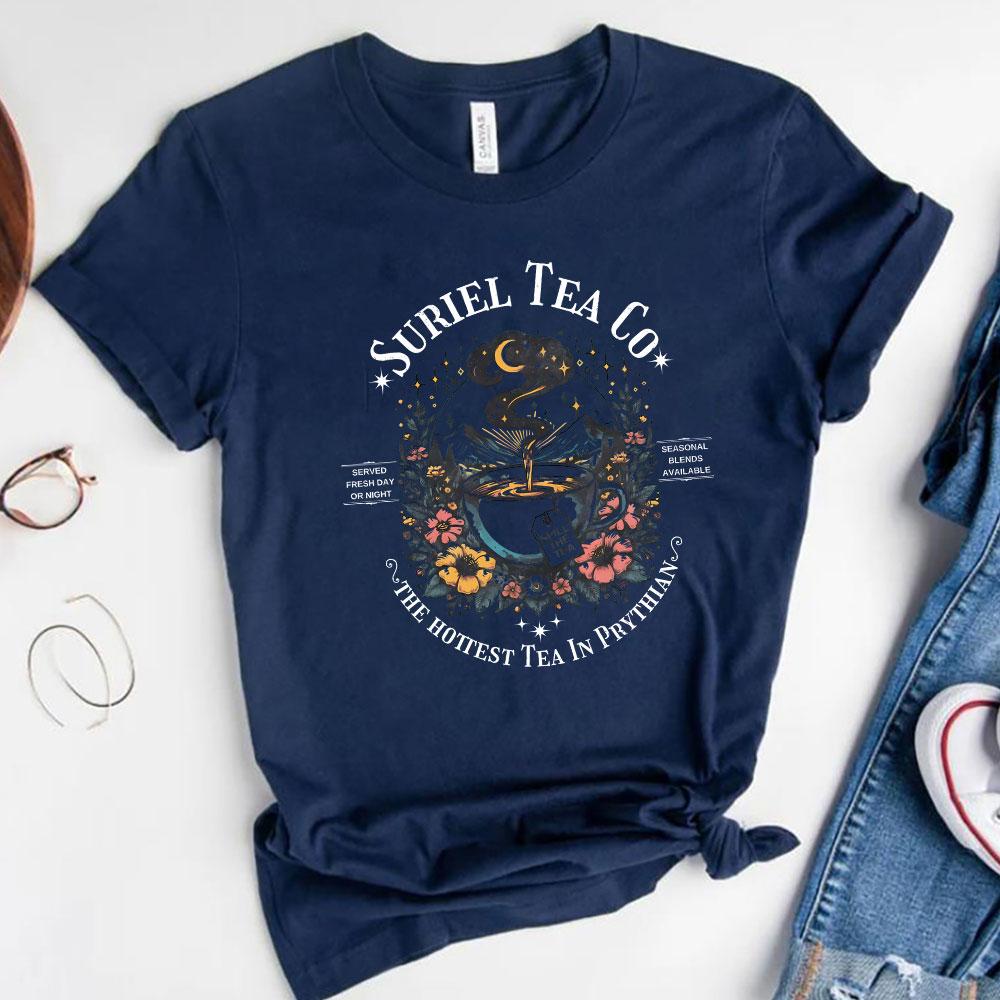 Suriel Tea Co Shirt ACOTAR Suriel Tea TShirt Velaris Sarah J Maas Tees A Court of Thorns and Roses SJM Merch Book Lover Gift