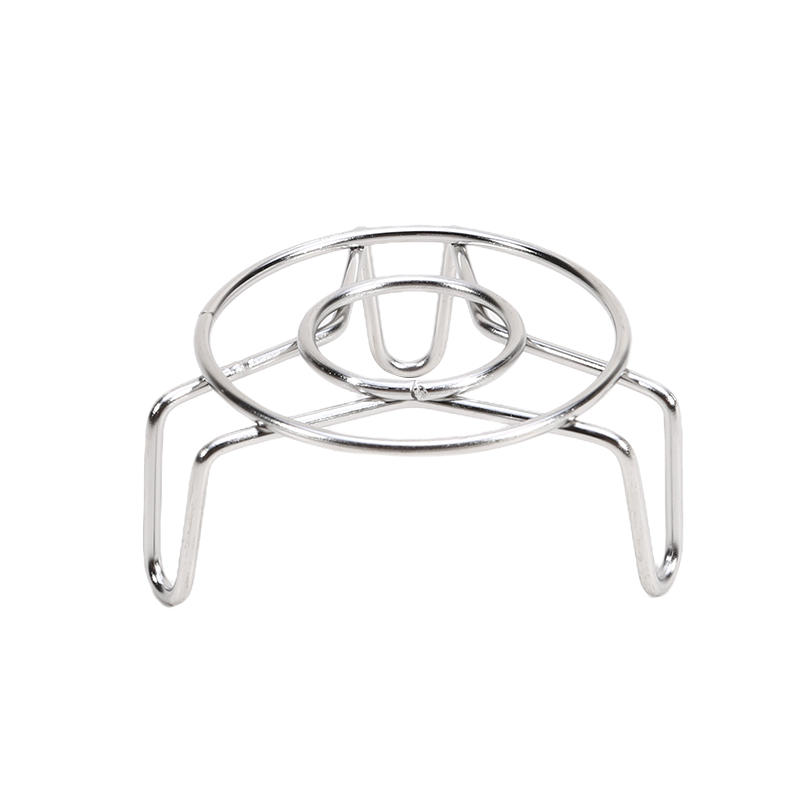 

Kitchen Mini Round Steamer Cooling Rack Trivet Multi-Functional Pot Pan Cooking Stand for Outdoor Camping Picnic B