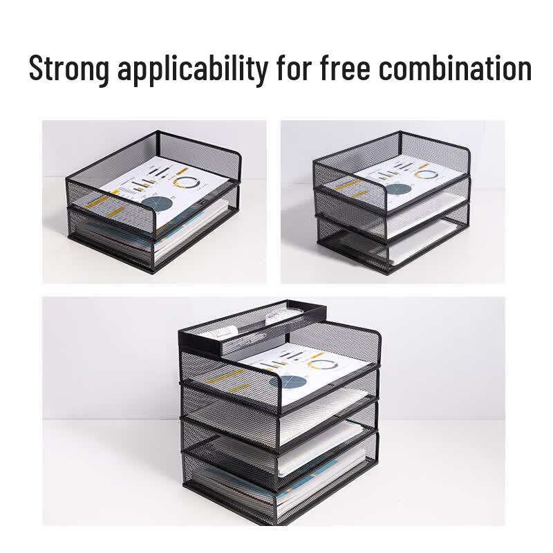 Deli PB264 4-Layer Metal File Tray