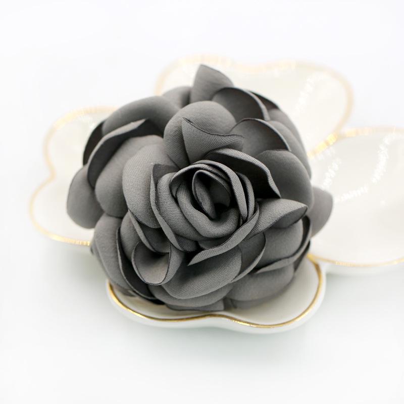 Κορεάτικη Υφασμάτινη Μπροσούρα Λουλούδι: Κομψή καρφίτσα με ιδιοσυγκρασία για γυναικεία παλτό και ζακέτες