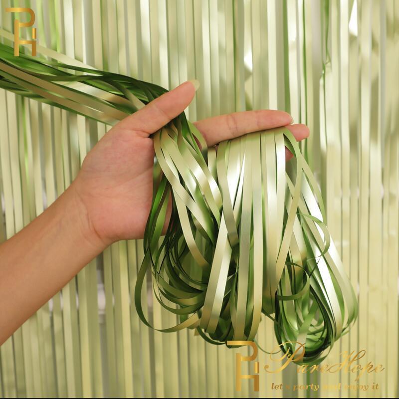 2M-3M Champagne Gold Matte Party Backdrop Fringe Tinsel Foil Curtains Adult Happy Birthday Wedding Decoration Photo Booth Drape
