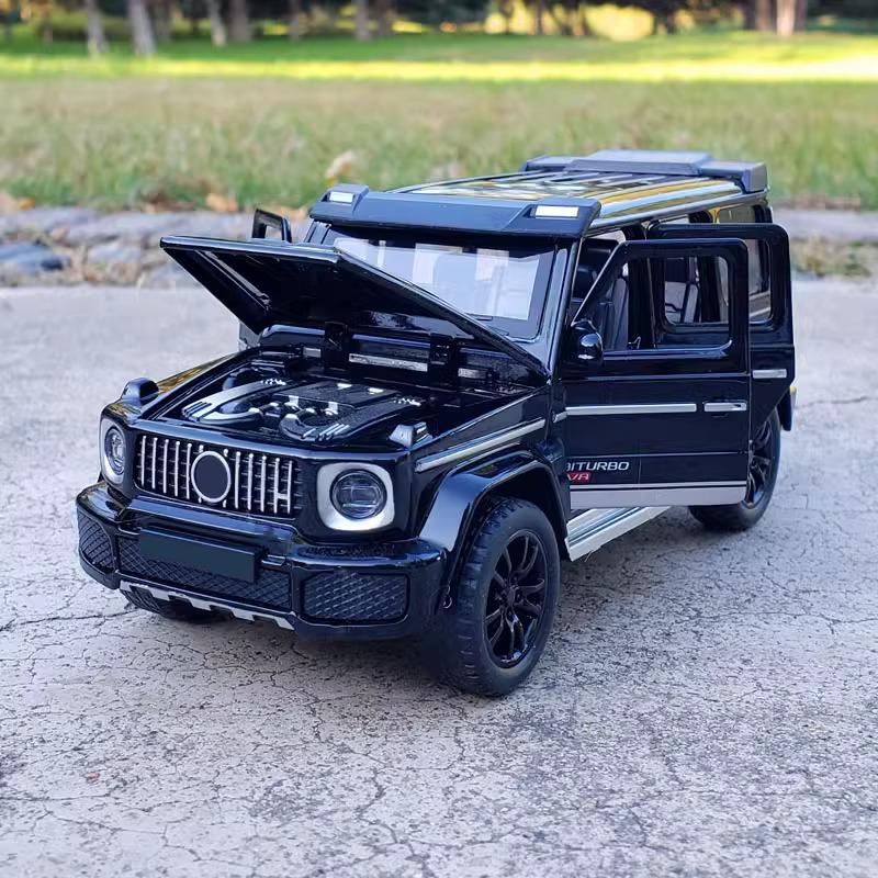 1:32 Mercedes Benz G700 Off Road Suv Alloy Diecast Model Car Collection Children Birthday Present Hobbies Pull Back Sound Light