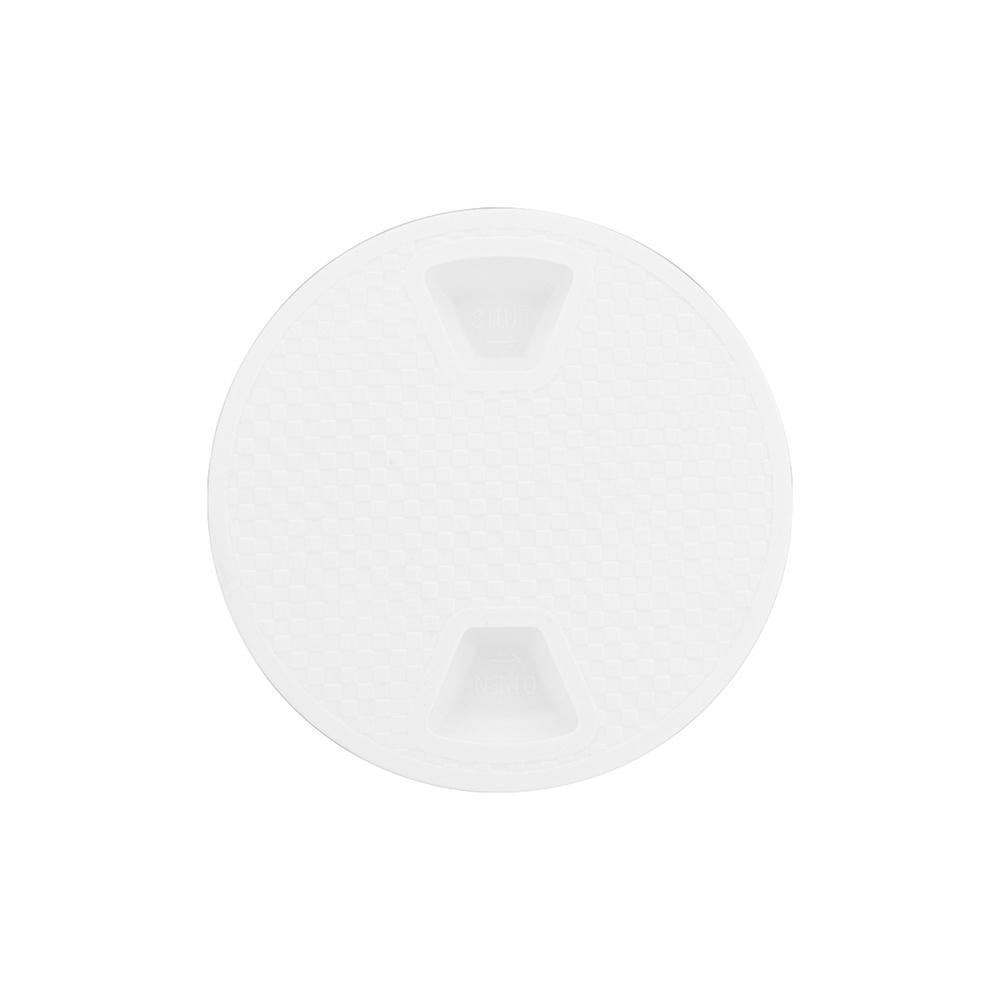White ABS 4"/4 Inch Round Non Slip Inspection Hatch For Marine Boat Yacht
