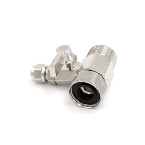 Hot Sale Feed Water Filter Purifier Adapter 1/2'' to 1/4'' Ball Valve Faucet Tap Safe Water purifier valve Brass pure copper