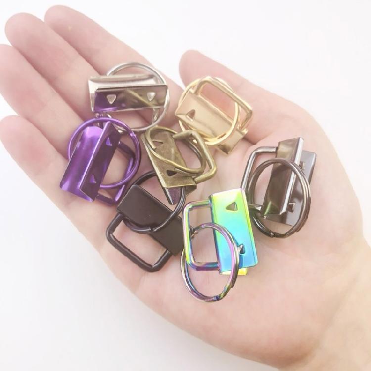 20Pcs Key Fob Hardware, 1 Inch Keychain Key Fob Hardware for Wristlet Keychain