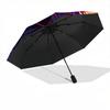 1pc Wolf Fantasy Fashionable Automatic Opening/Closing Folding Umbrella with 8 Bones, Windproof Portable, Daily Use327
