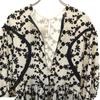 Unused CLANE Flower Pattern Five-quarter Sleeve Embroidery One Piece 1 Women Used
