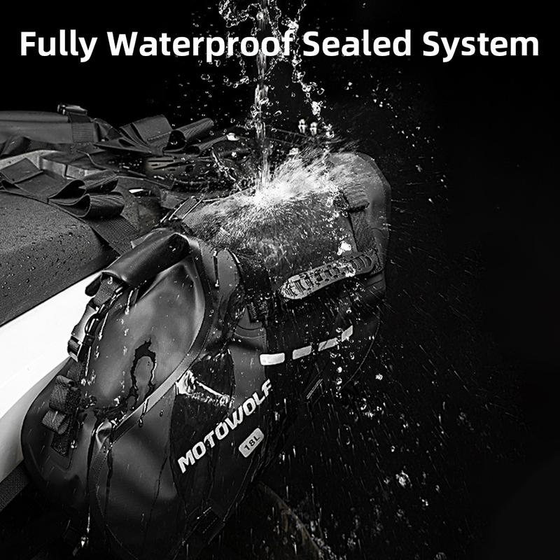 Waterproof Motorcycle Bag 18L 28L 48L Motorcycle Saddle Side Bag Large Capacity Universal Fit Motorcycle Pannier Bag