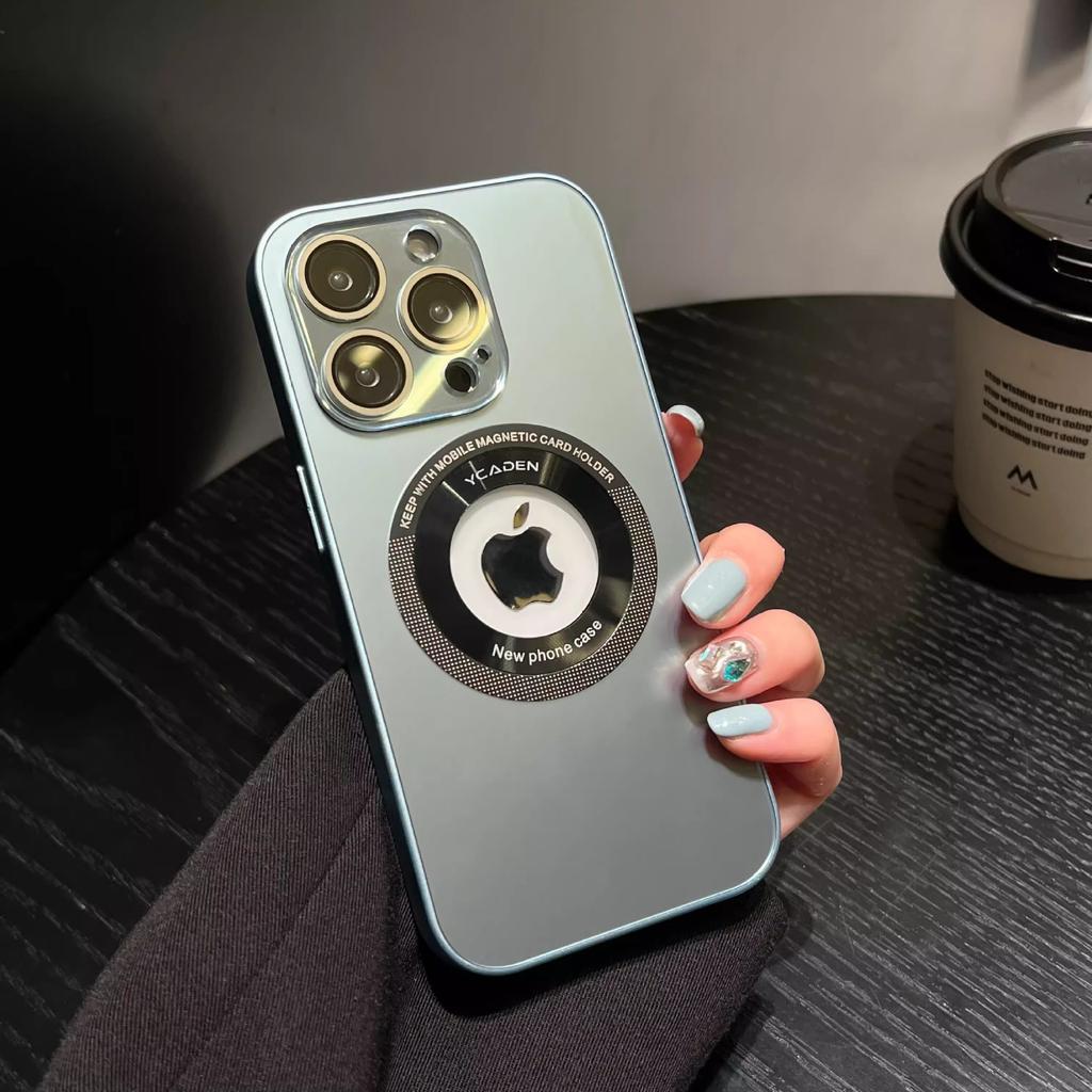 Apple 16promax Leakage Mark Magnetic Suction Phone Case Apple 15 Original 14 Lens Film Soft Edge Cover