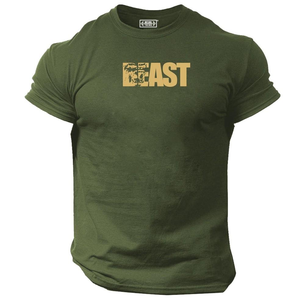 Beast T Shirt Gym Clothing Bodybuilding Training Workout Boxing Gorilla Mma Top
