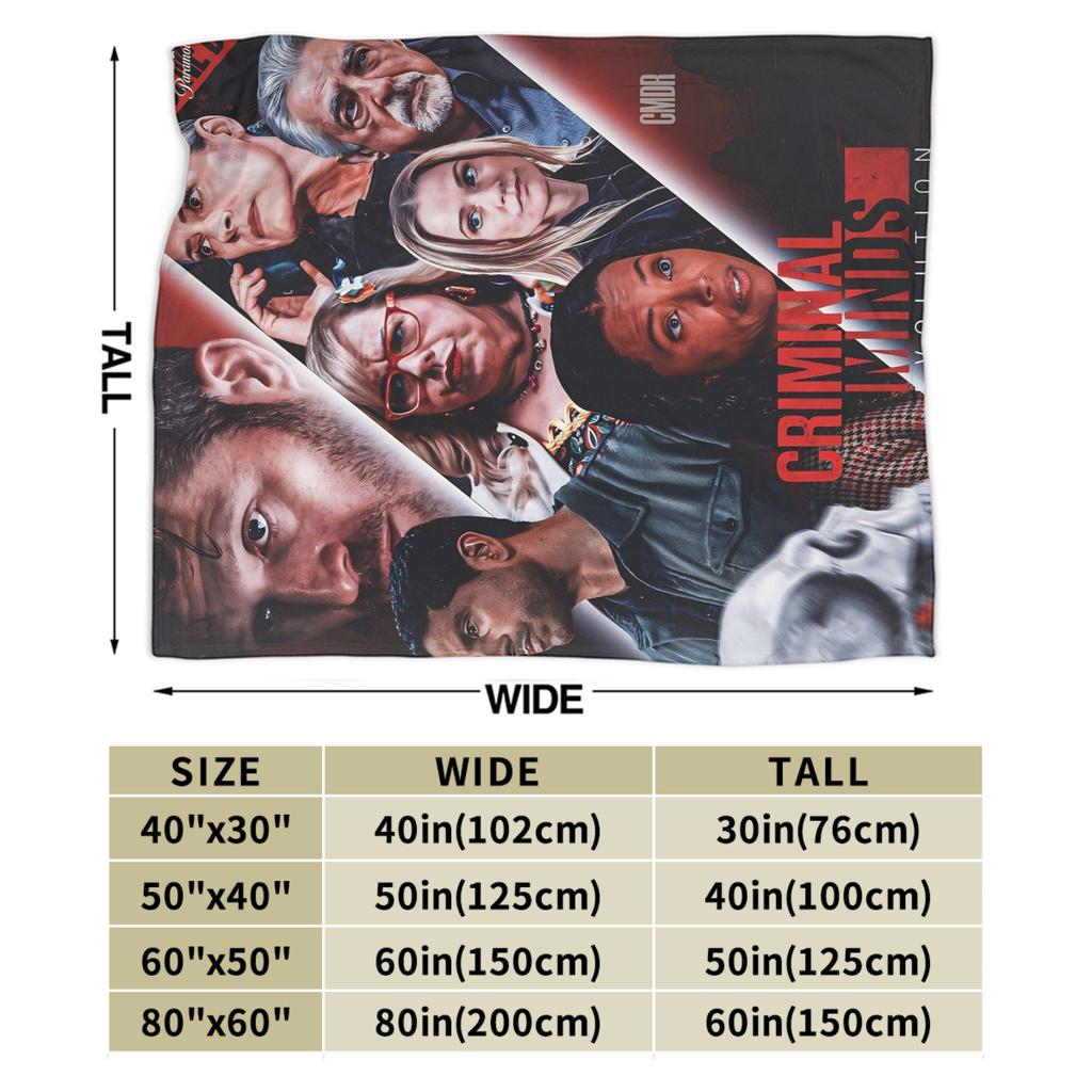 Criminal Minds Spencer Reid Blanket Camping Flannel Throw Blanket For Living Room Soft Custom DIY Quality Bedspread