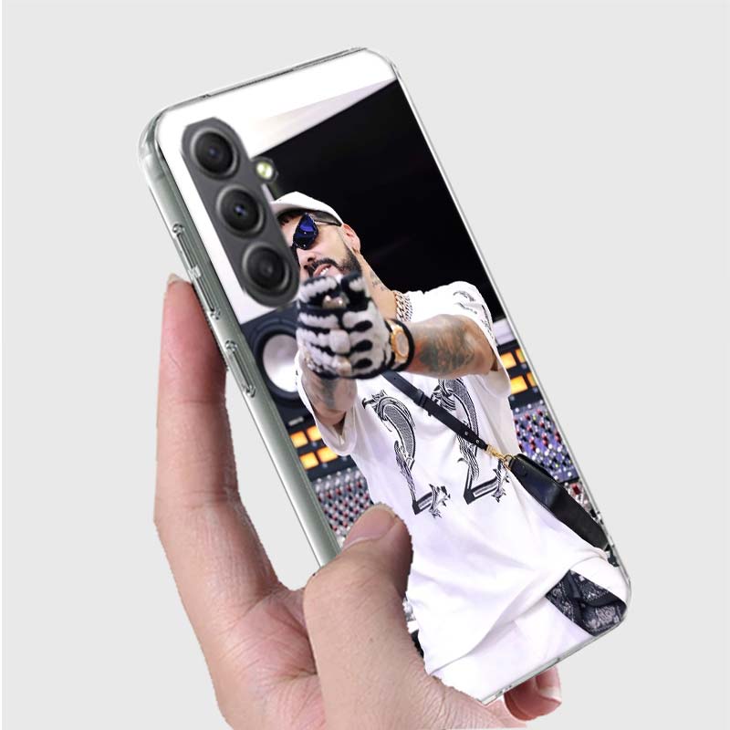 Rapper A-Anuel AA Real Phone Case for Samsung A16 A26 A36 A56 A17 A37 A57 A07 A06 A02S A03 A04S A05S Galaxy Note 20 10 A50S A71