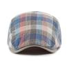 Beret w kratę, męski i damski, kapelusz przeciwsłoneczny, brytyjski, zabytkowy, czapka typu Forward, czapka z daszkiem, czapka gazeciarza, czapka z daszkiem, czapka kierowcy, czapka Ivy, czapka Gatsby'ego, malarza