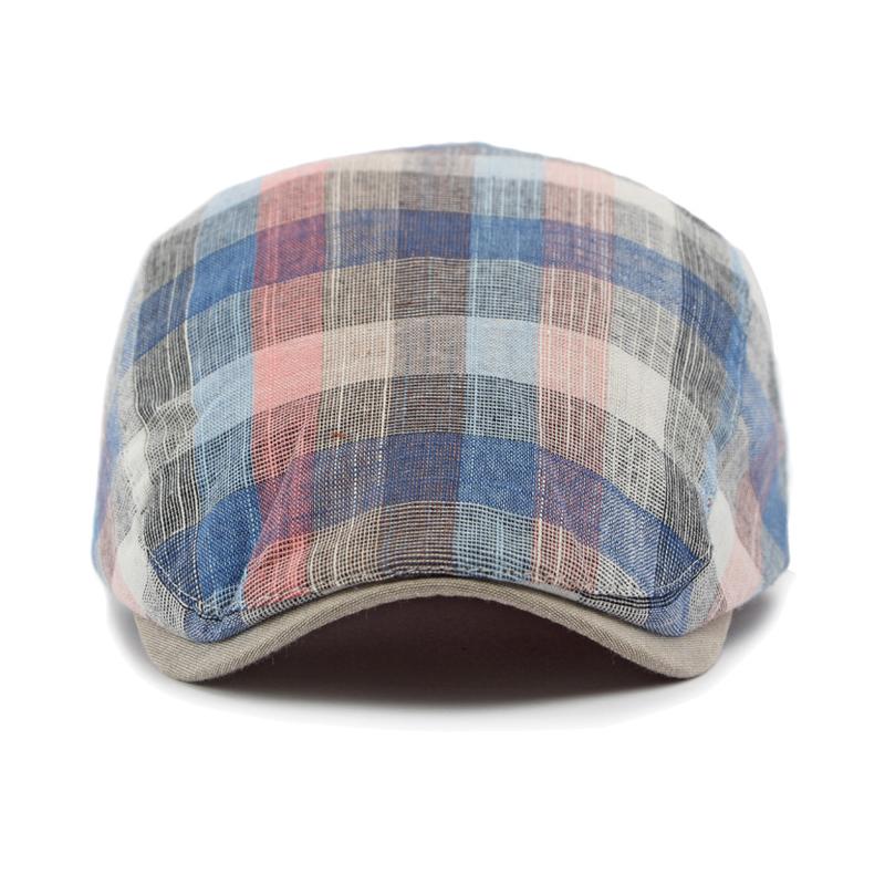 Beret w kratę, męski i damski, kapelusz przeciwsłoneczny, brytyjski, zabytkowy, czapka typu Forward, czapka z daszkiem, czapka gazeciarza, czapka z daszkiem, czapka kierowcy, czapka Ivy, czapka Gatsby'ego, malarza