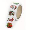 500pcs Christmas Stickers Roll - Santa, Gingerbread, Trees, Gifts - Waterproof - for Gift Wrapping, Cards, Party Decorations