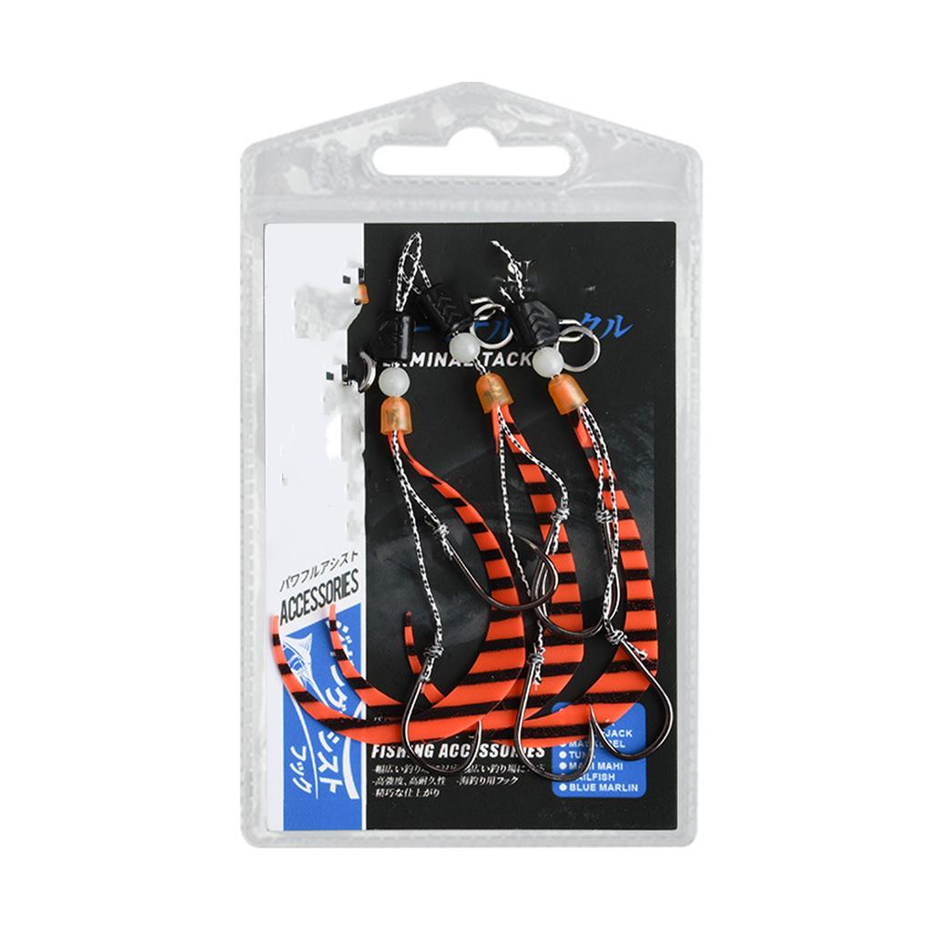 3pcs Octopus Cuttlefish Jig Head Fishing Hooks Soft Squid Silicone Skirt Hooks Luminous Professional Metal Jigging Lure