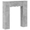 Fireplace Surround Concrete Grey 102 X 20 X 102 Cm Engineered Wood