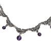 Geometric Purple Crystal Gothic Necklace For Halloween Cosplay Cosmetology