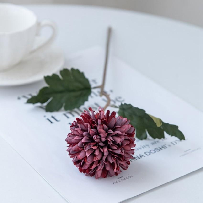 1/3pcs Artificial Flowers Silk Ball Chrysanthemum Wedding Bridal Bouquet Home Room Outdoors Garden Yard  Festival Decor Access
