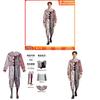 Dark Clown Cosplay Costume For Halloween Anime Role Play With Striped Pattern For Men