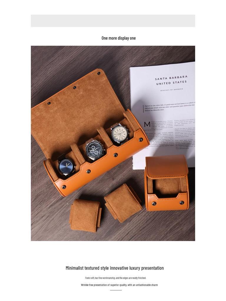 Luxe Heren Lederen Polshorloge Display- en Opbergdoos