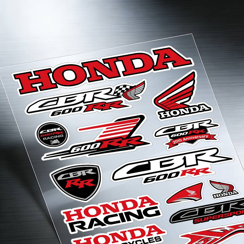 AAAHQ1 FOR HONDA CBR600RR Motorcycle Reflective Stickers Waterproof Decals for Helmet Scooter Fuel Tank Toolbox Racing