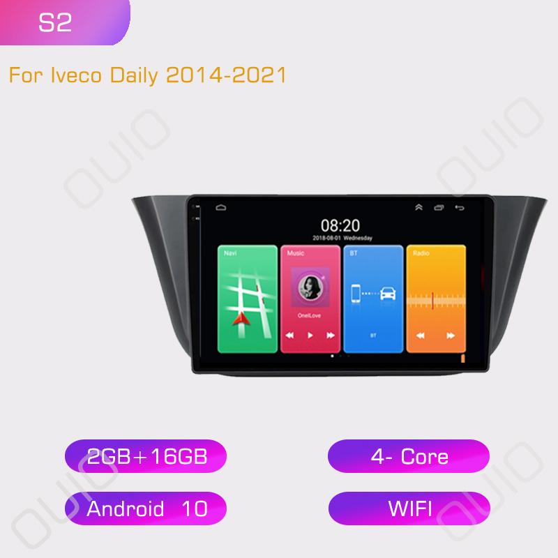 

2din IPS HD android 10 Android 10 автомобильный радиоприемник мультимедийный плеер Carplay Auto GPS навигация DSP BT для Iveco Daily 2013 2014 -2021