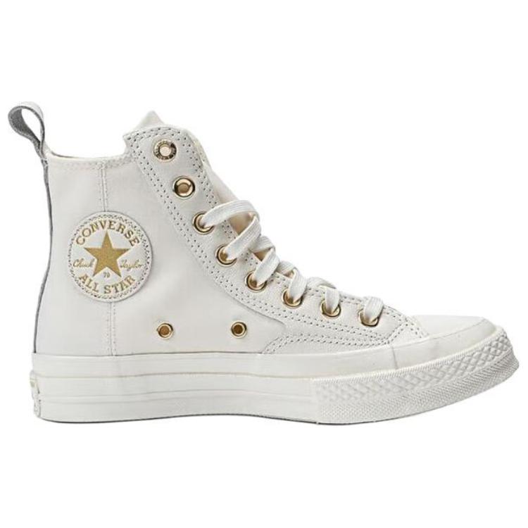 New Converse Chuck Taylor All Star Non Slip Lightweight High Top Skateboard Shoes Unisex White Gold A08232C