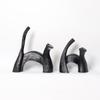 Contemporary Geometric Kitten Resin Ornament for Home or Office Decor