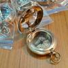 Lot of 12 Antique Brass Push Button Sundial Compass 5.08 Cm Marine Gift Handmade Gift
