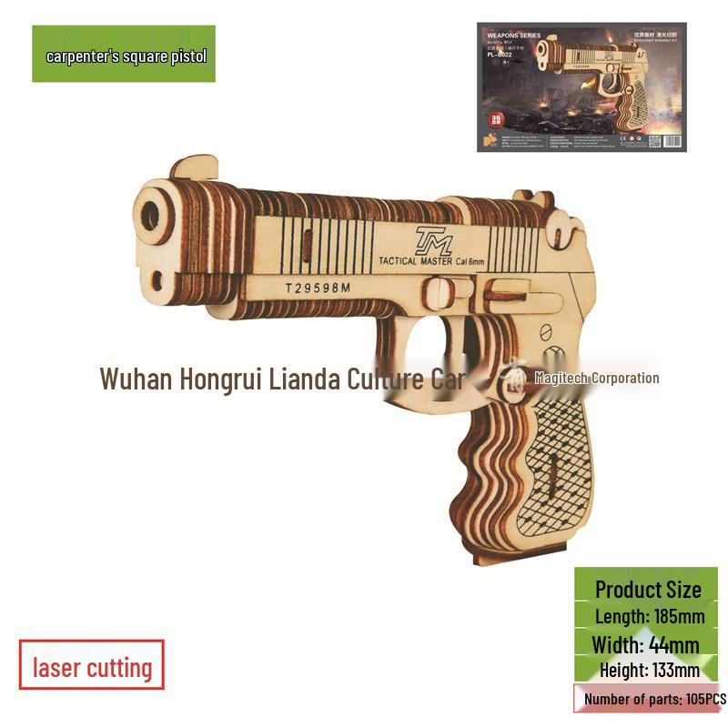 3D DIY Wooden Jigsaw Puzzle Model - Laser Cut Building Set