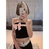 Umbilical Bow Strapless Base Top Women's Crop Top Bows Tube Top Bottoming Tops