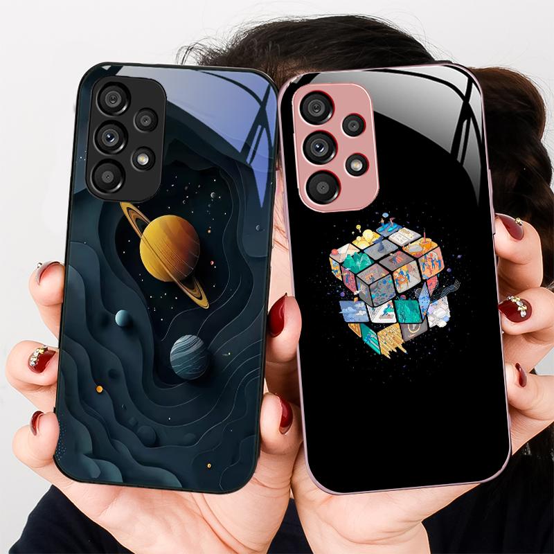 Multiple Star Universes For Samsung Galaxy S23 24 Plus S20 21 FE S25 Ultra A70 72 73 51 52 53 Tempered Glass Phone Case