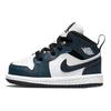 Air Jordan 1 Mid TD Armory Navy Baby Sneakers Blue Black White 640735-411