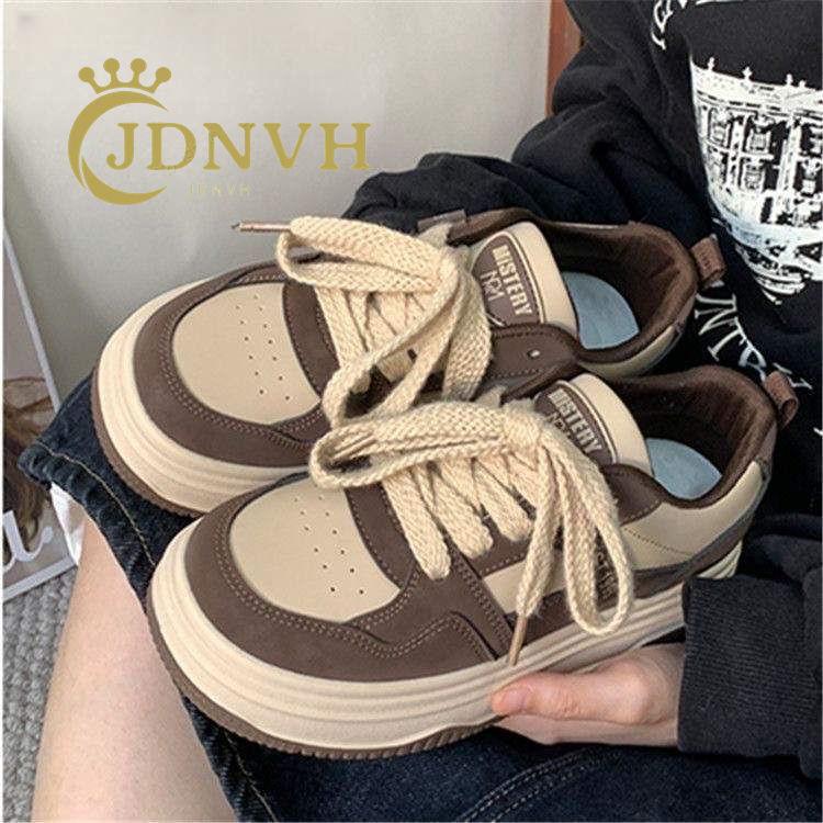 Fashion casual women's shoes winter retro board women's shoes junior high school girls shoes thick sole heightening single shoes