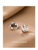 Authentic Möbius Hoop Earrings: Elegant Women's 2025 Sterling Silver Studs