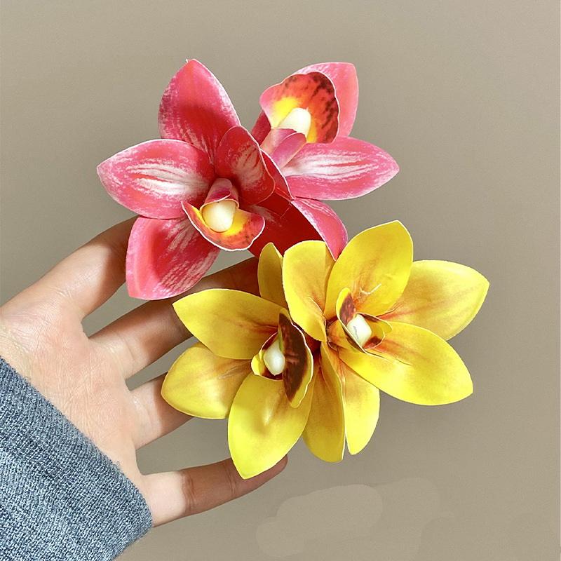 1/4 Pezzi Fiori Nuziali Hawaiani Fermagli per Capelli Barretta Bohemia Fiori di Canna Piccoli Clip per Capelli Per Accessori Capelli Matrimonio