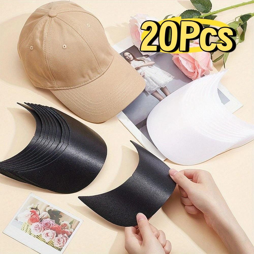 20Pcs Removable Baseball Cap Brim Peaked Plastic Cap Brim Replacement  Peaked Caps