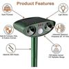 Ultrasonic Cat Repeller, Solar Powered Cat Repeller, Ultrasonic Rodent Repellent With Motion Sensor, Waterproof Outdoor Cat Repeller For Ant SZRH A-G
