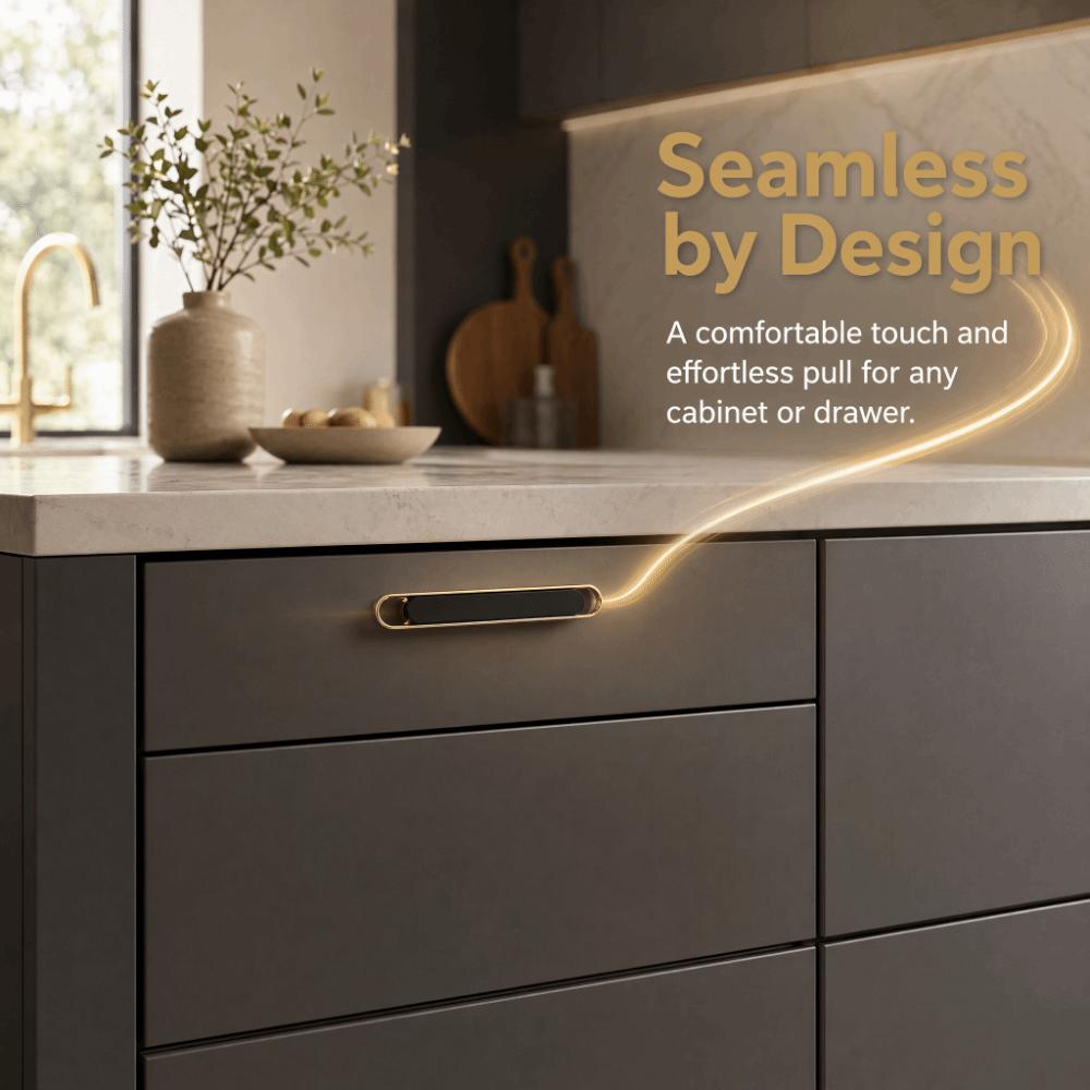 Matte Gold Wardrobe Door Handle Zinc Alloy Cabinet Door Knob Fashion Drawer Cabinet Handle