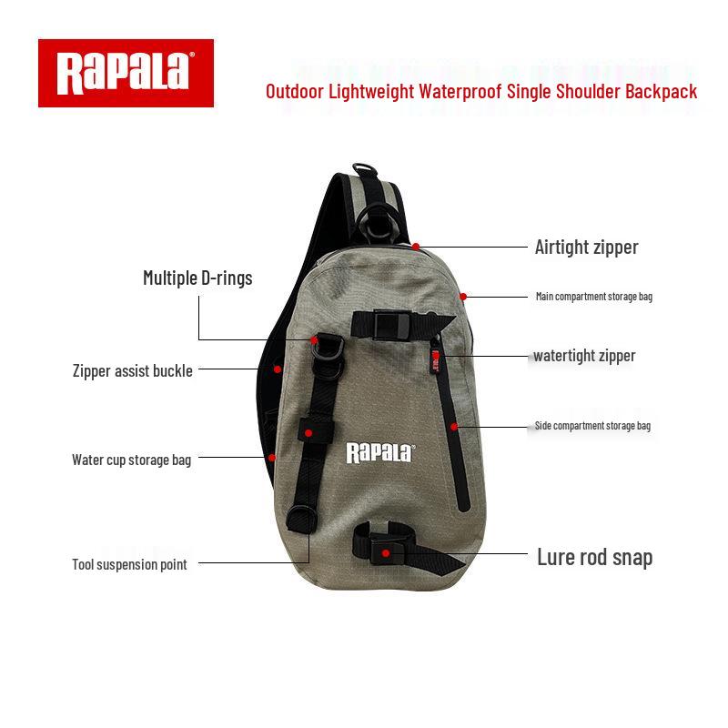 

Легкая водонепроницаемая поясная сумка Rapala 26 л со степенью защиты IPX8 для использования на открытом воздухе